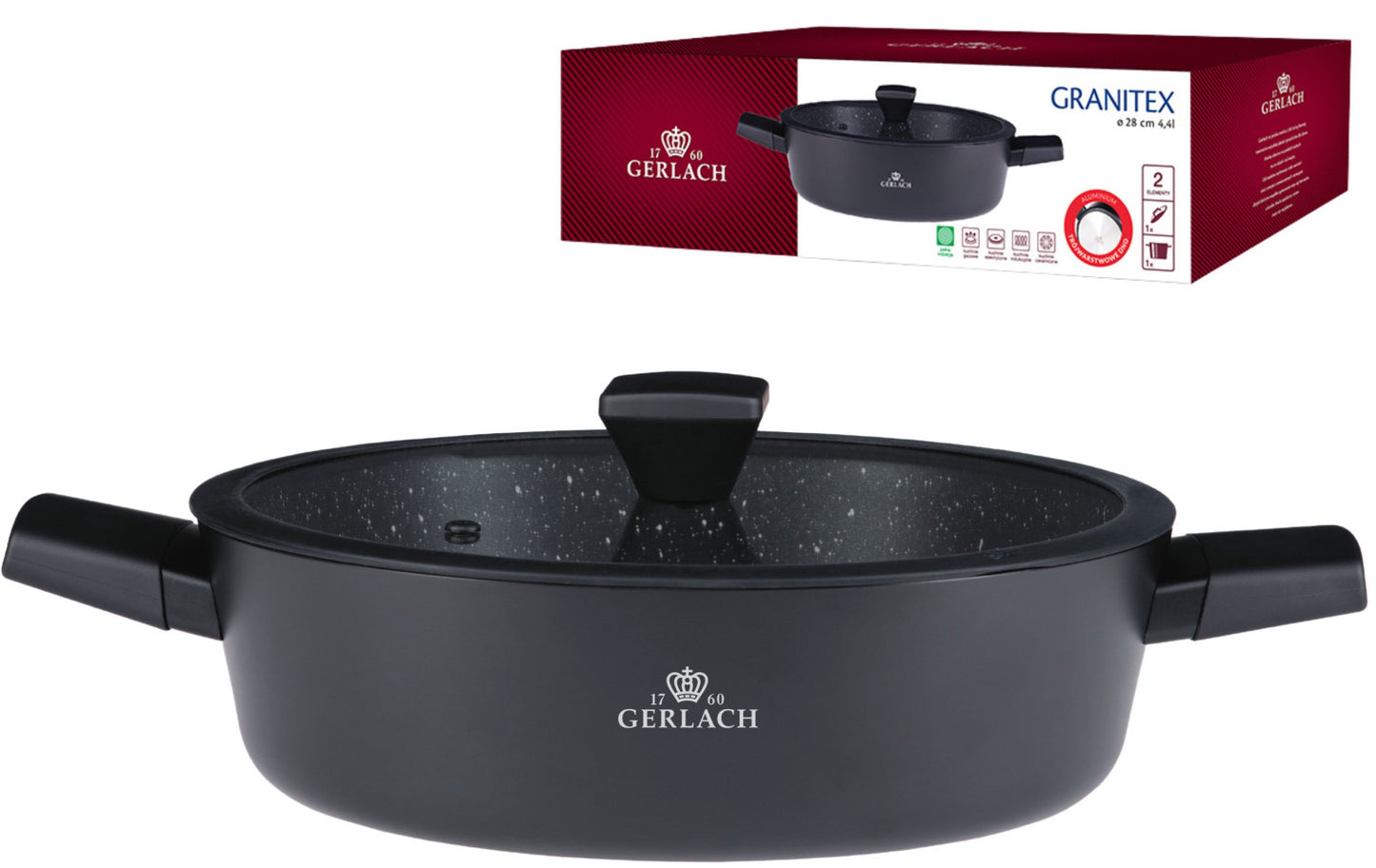 GRANITEX Pot 28 cm