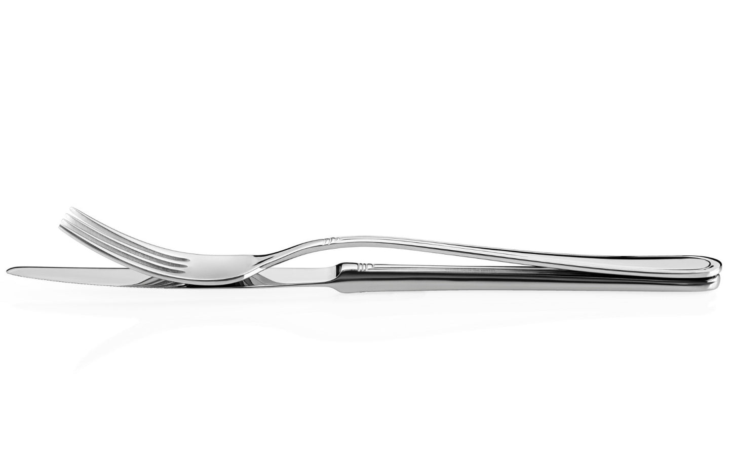 Set of 24 pieces of ANTICA cutlery with a polished finish