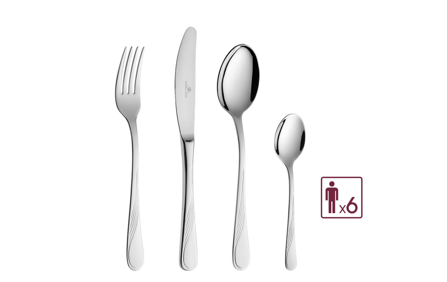 24-piece cutlery set gloss CELESTIA