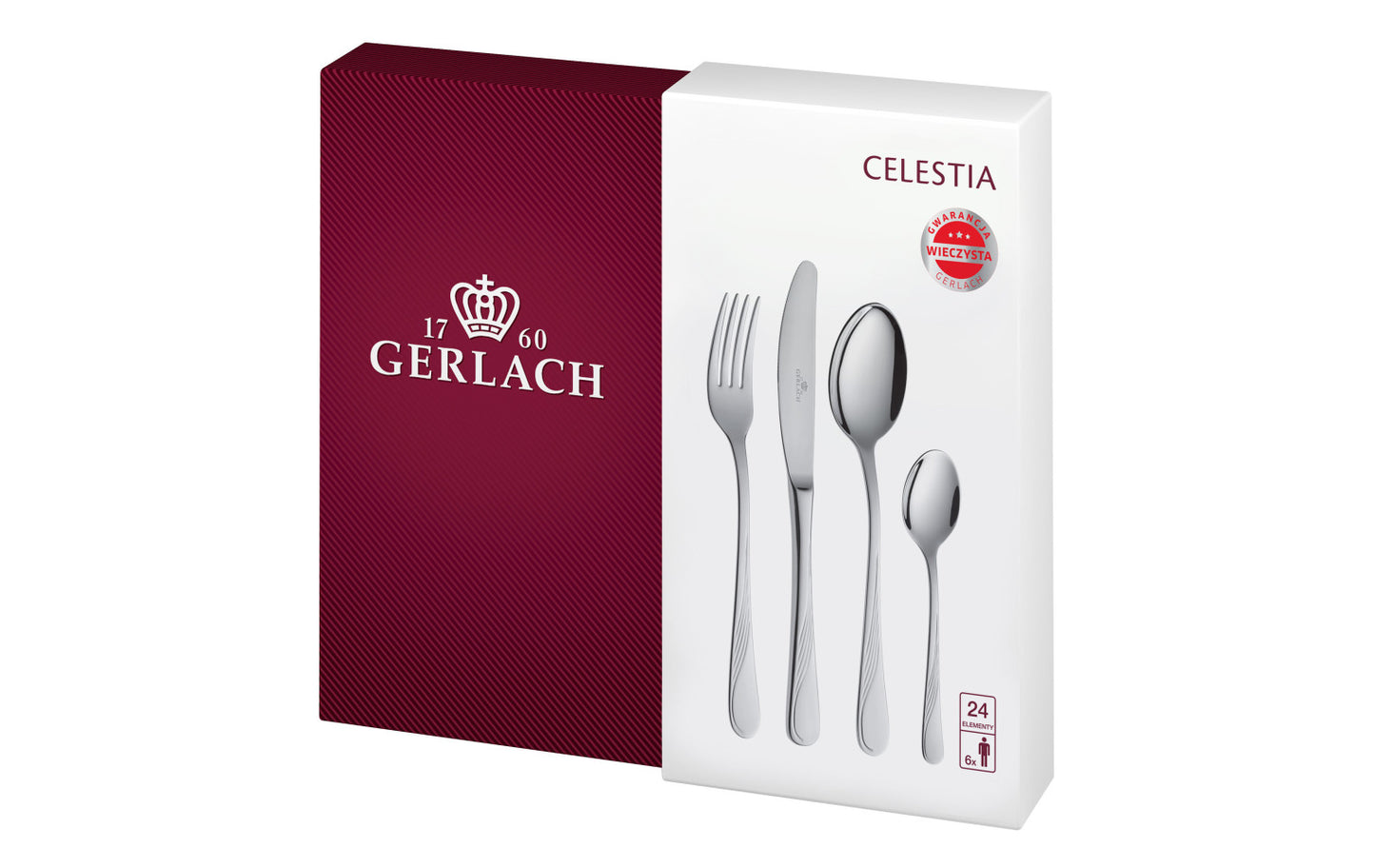 24-piece cutlery set gloss CELESTIA