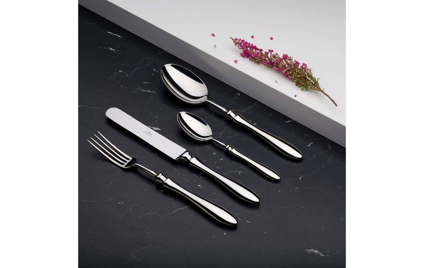 Set of cutlery in a wooden box 68 pcs. gloss RETRO