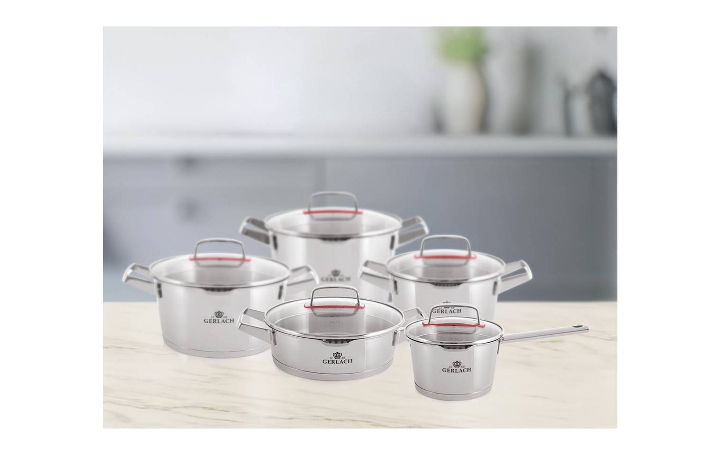 SUPERIOR 5-Piece Pot Set w Lids