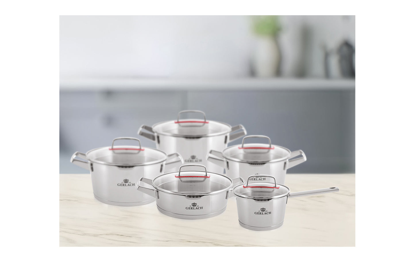 SUPERIOR 5-Piece Pot Set w Lids