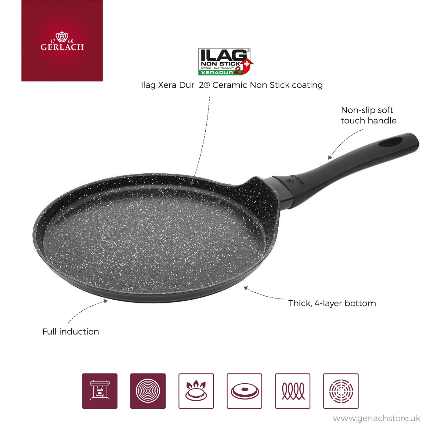 25 cm Pancake Pan GRANITEX