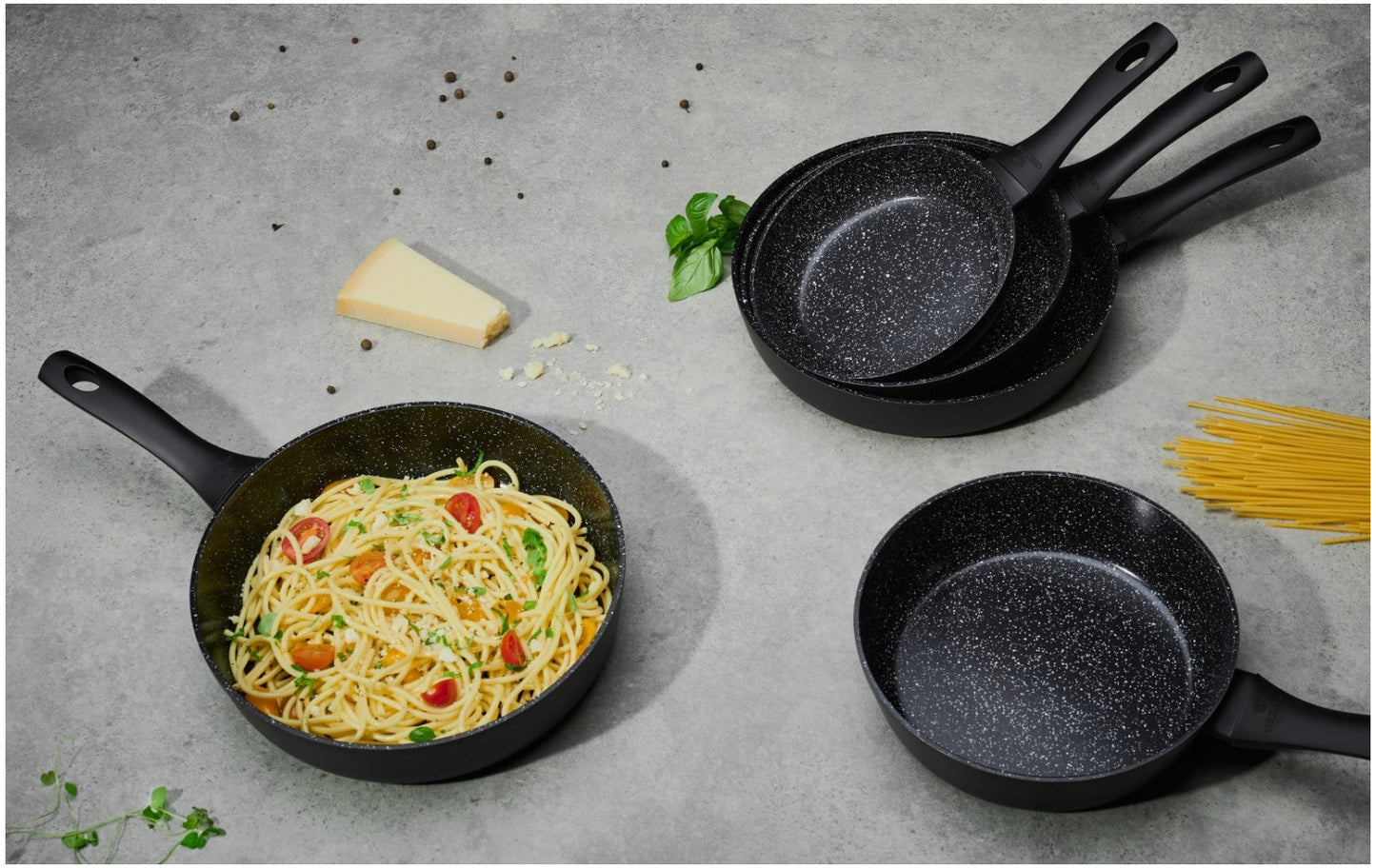 GRANITEX 24 cm Frying Pan with Ceramic Coating