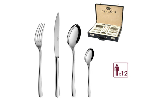 MUZA CUTLERY 68 PCS CASE FOR 12 PEOPLE