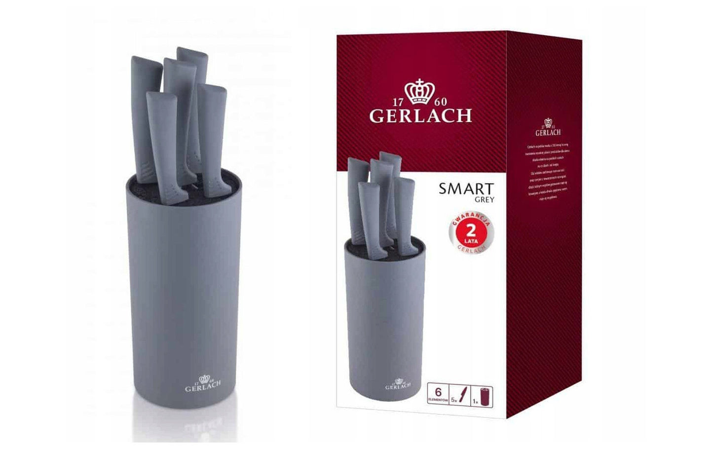 SMART GREY Set of Block Knives