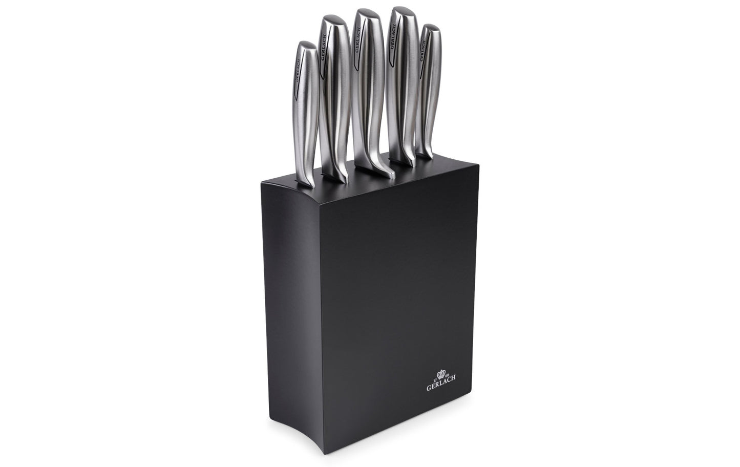 Knife set in black block MODERN