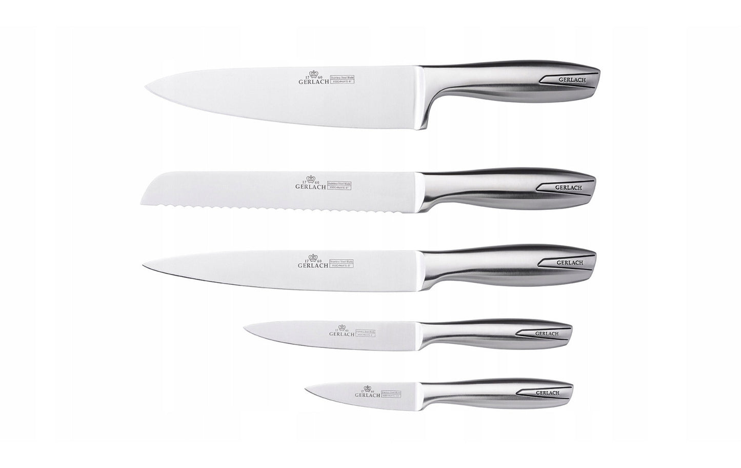 Knife set in black block MODERN