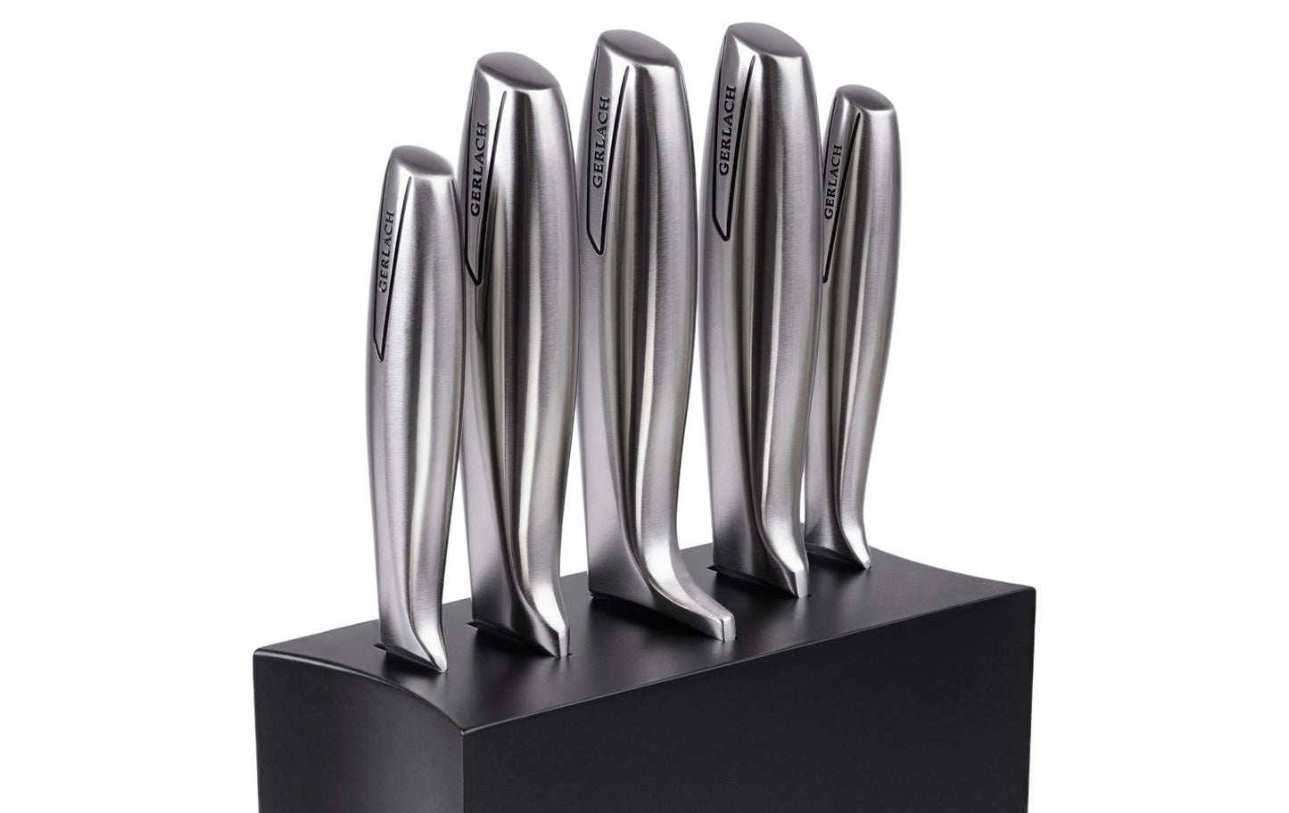 Knife set in black block MODERN