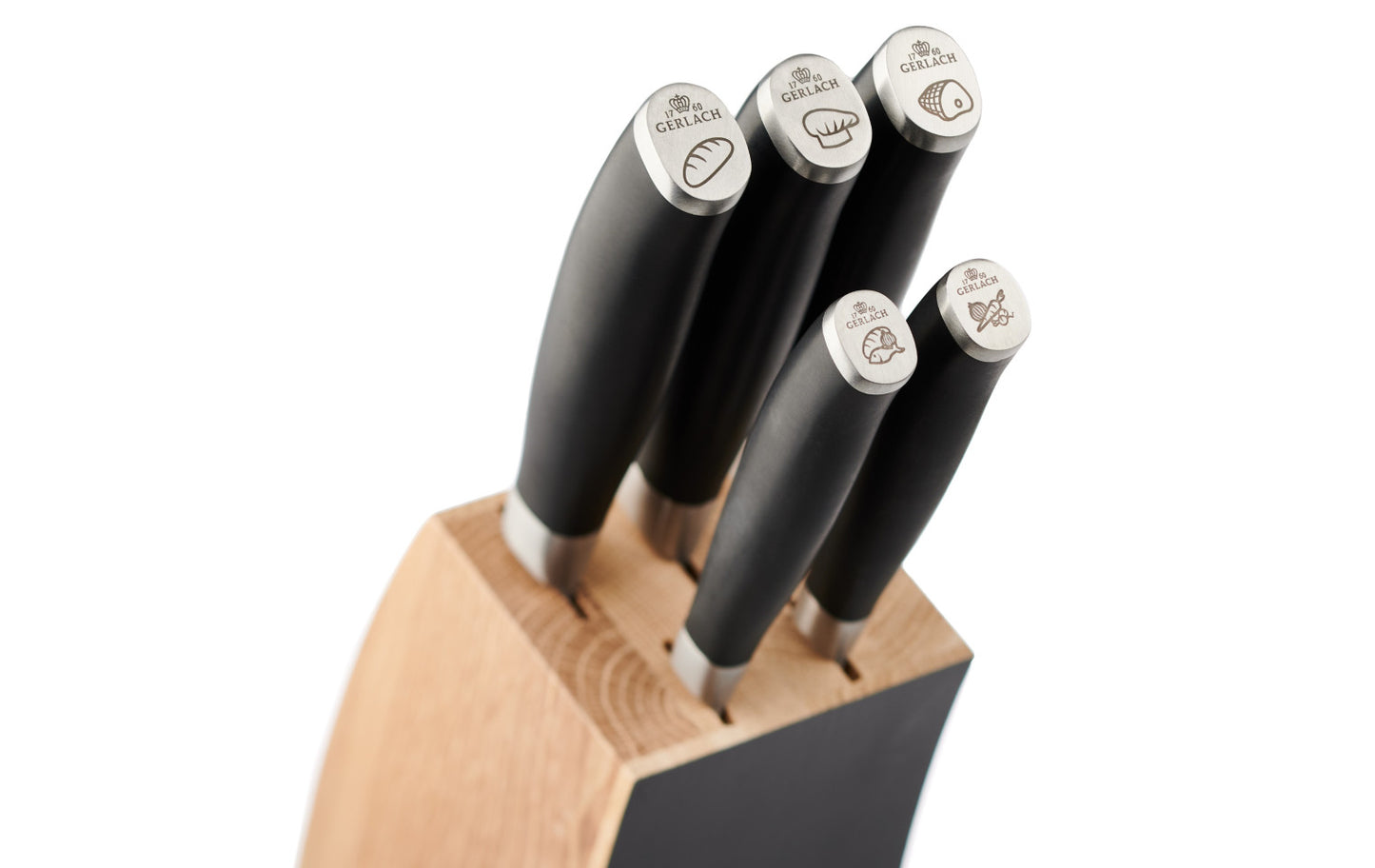 DECO BLACK Knife Set in Block