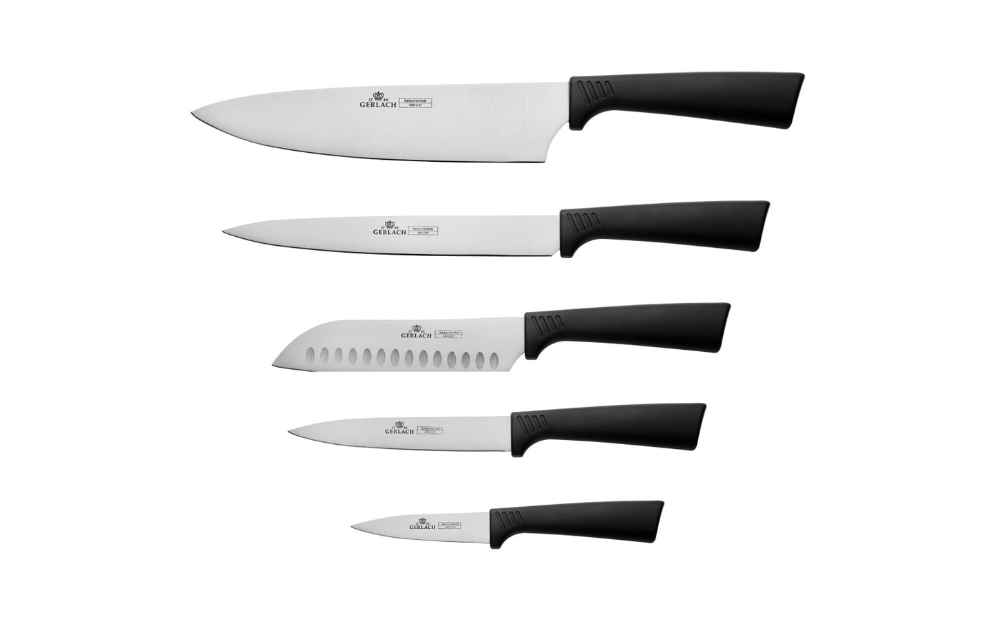 Knife set in block SMART BLACK